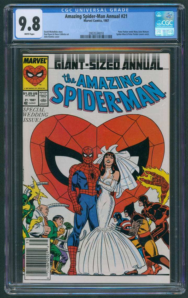 Amazing Spider-Man Annual #21 CGC 9.8