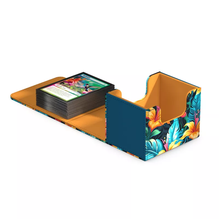 Ultimate Guard Deck Box: Sidewinder Xenoskin 100+ (Floral Places II) - Talum Blue