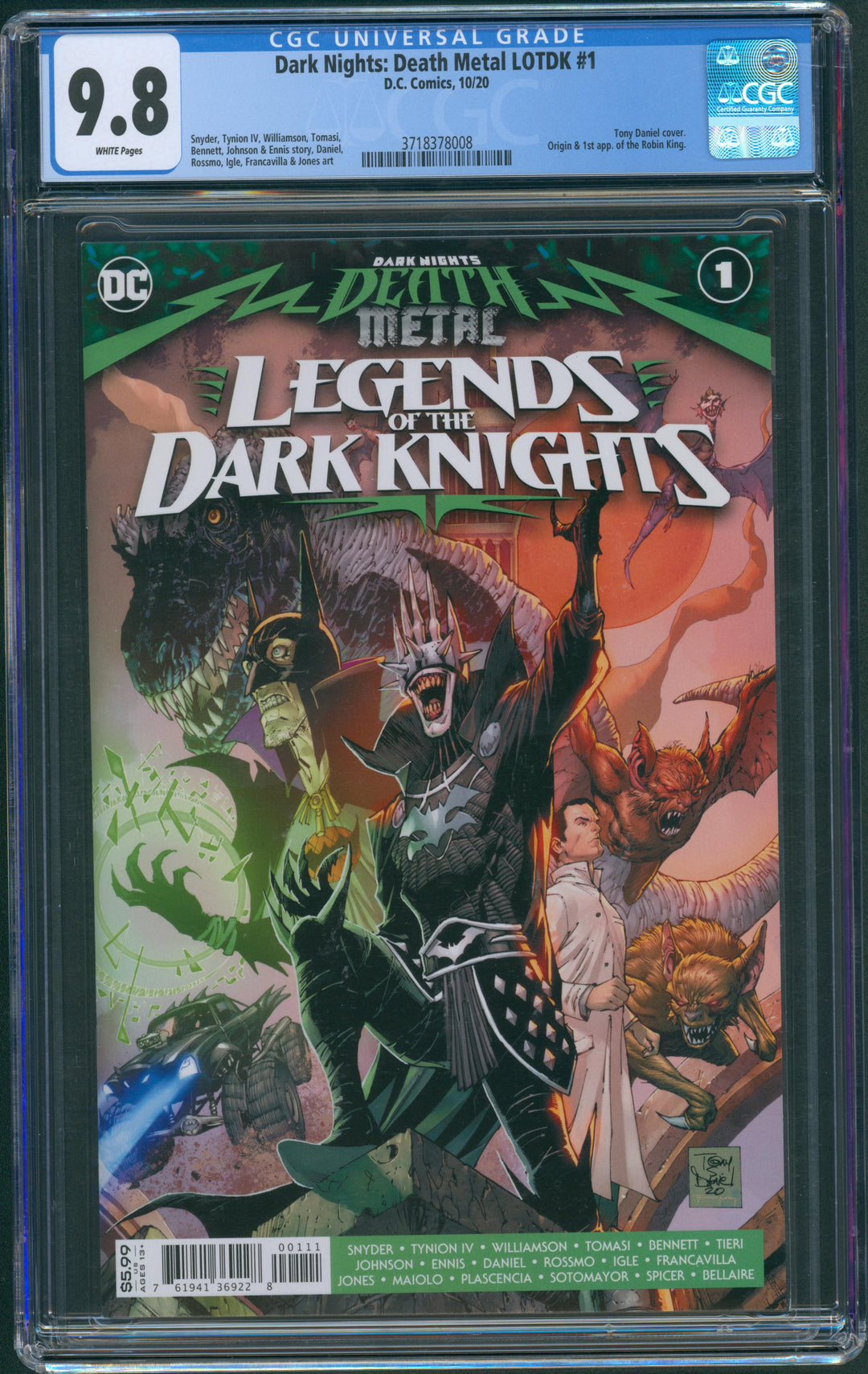 Dark Nights: Death Metal LOTDK #1 CGC 9.8 *AS IS*
