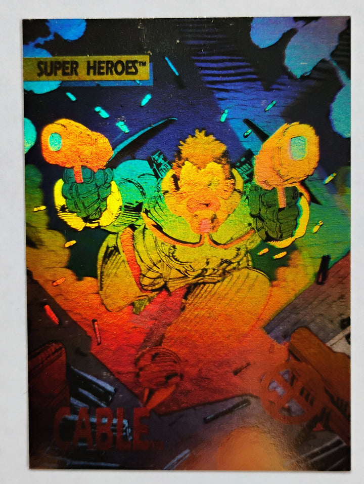 1992 Marvel Super Heros Cable #XH-2 Hologram