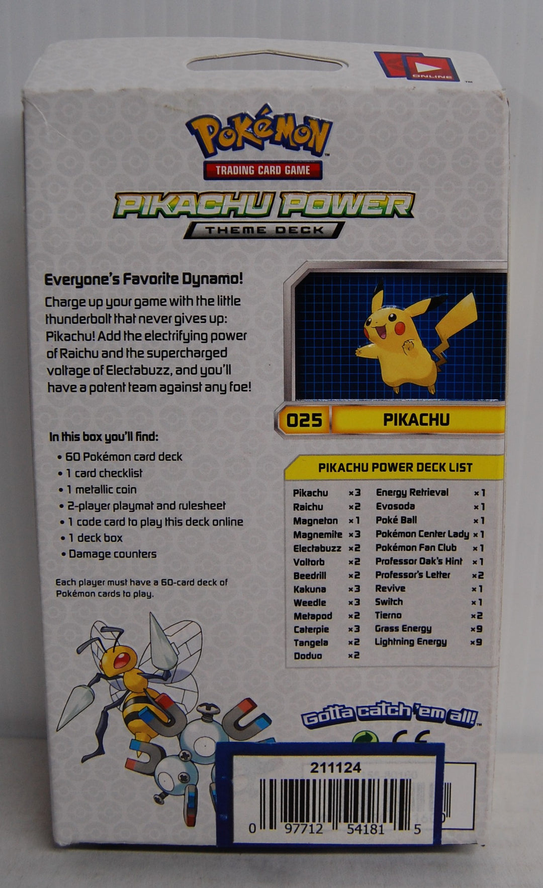 Pokemon XY Evolutions - Pikachu Power Theme Deck 2016