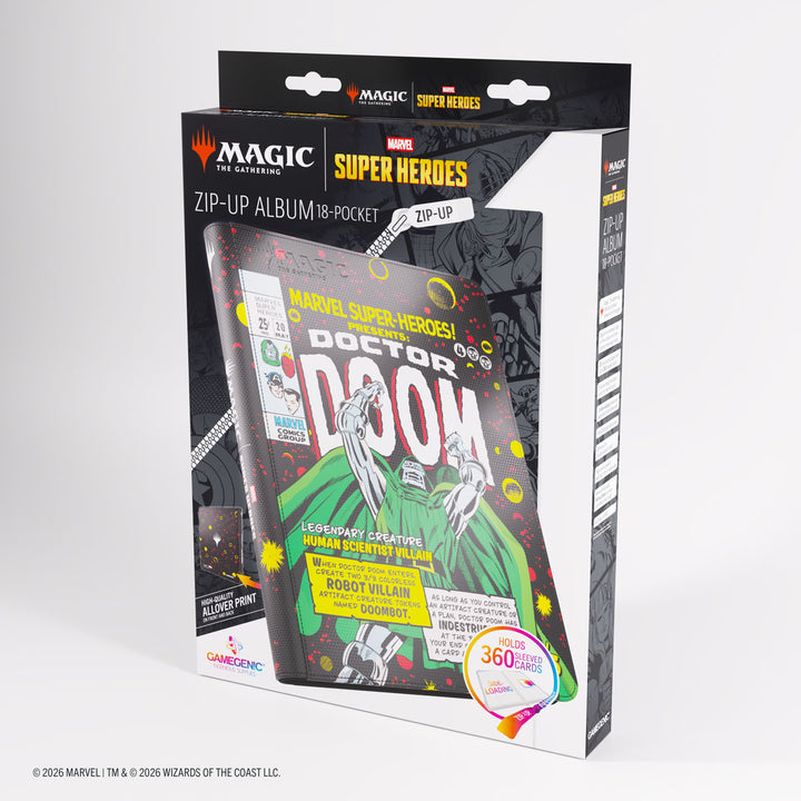 Magic: The Gathering: Marvel Super Heroes: 18-Pocket Zip-Up Binder - Doctor Doom