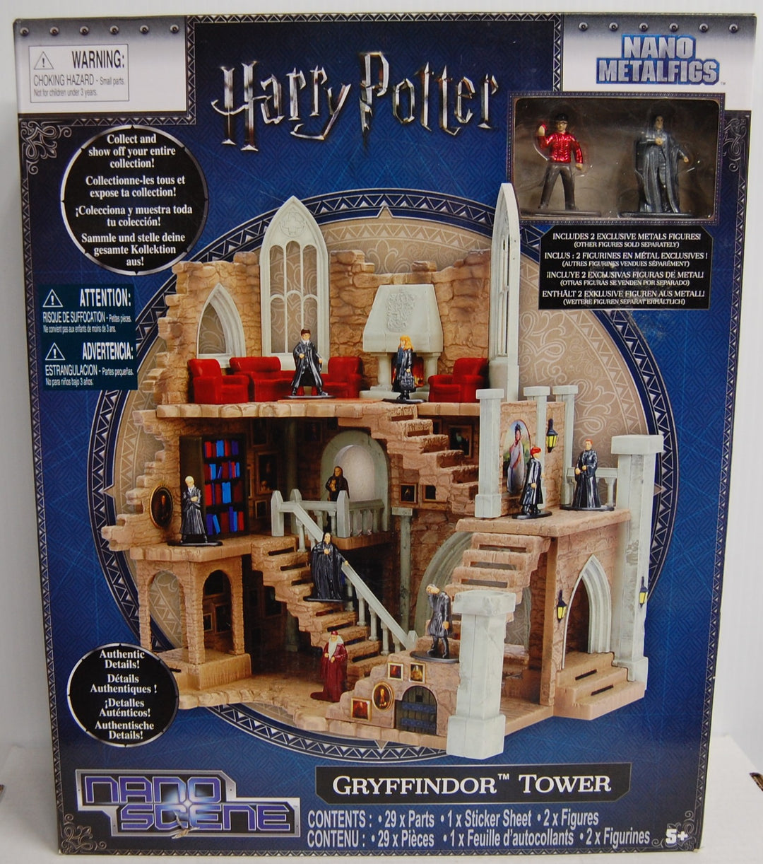 Harry Potter Nano Scene - Gryffindor Tower w/ 2 Nano Metalfigs 2018 Jada