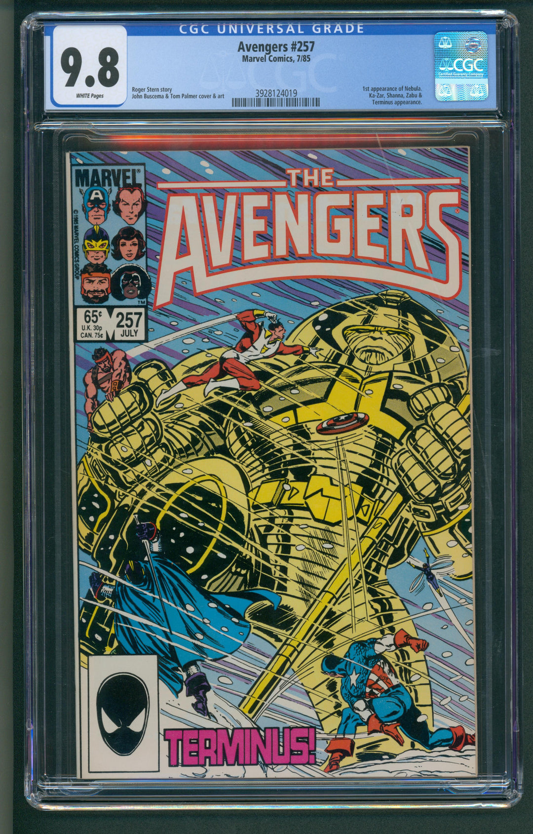 Avengers #257 CGC 9.8