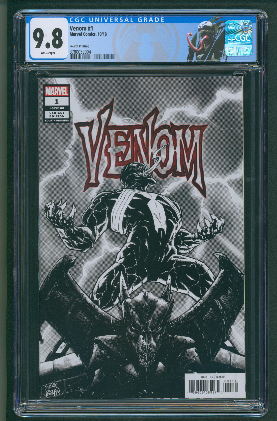 Venom #1 CGC 9.8 - Fourth Printing