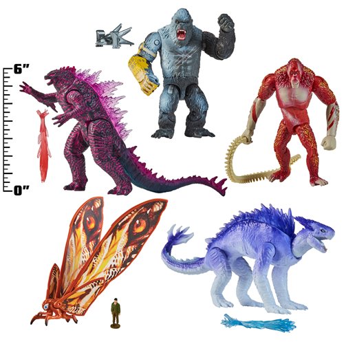 Godzilla vs. Kong Movie 6-Inch Action Figure 5-Pack