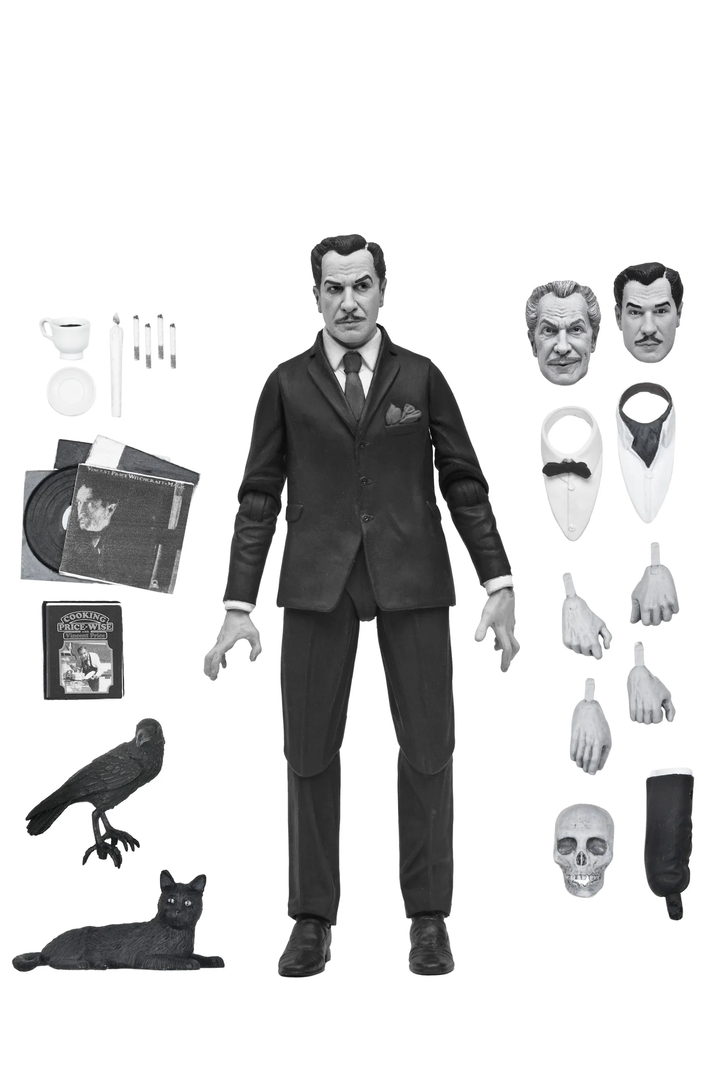 Ultimate Vincent Price 7" Scale Action Figure (Black & White)