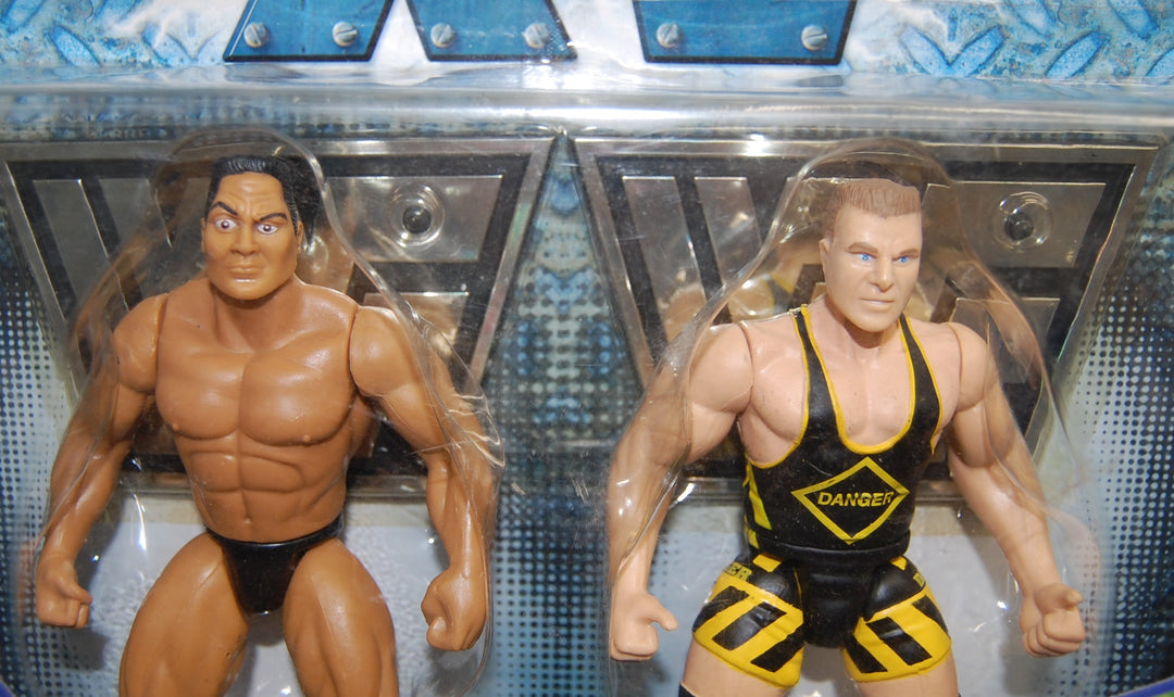 WWF WrestleMania XV 2 Tuff 3 - The Rock & Owen Hart 2-Pack 1998 Jakks