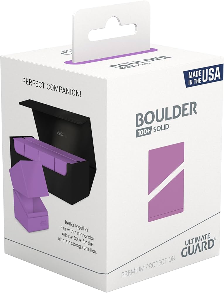 Ultimate Guard Deck Case - Boulder 100+ - Solid Lavender Purple