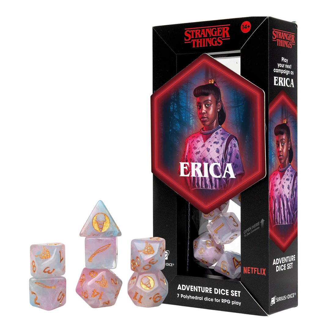Sirius Dice: 7 Ct Stranger Things Adventure Dice - Erica