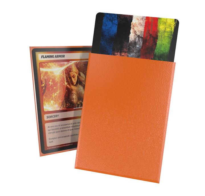 Ultimate Guard Card Sleeves: Cortex - Standard Orange Matte (100 Ct)