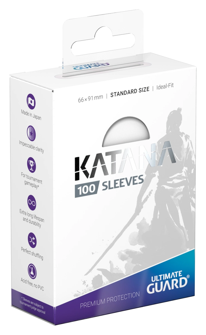 Ultimate Guard Katana Standard Card Sleeves - Transparent (100 Ct)