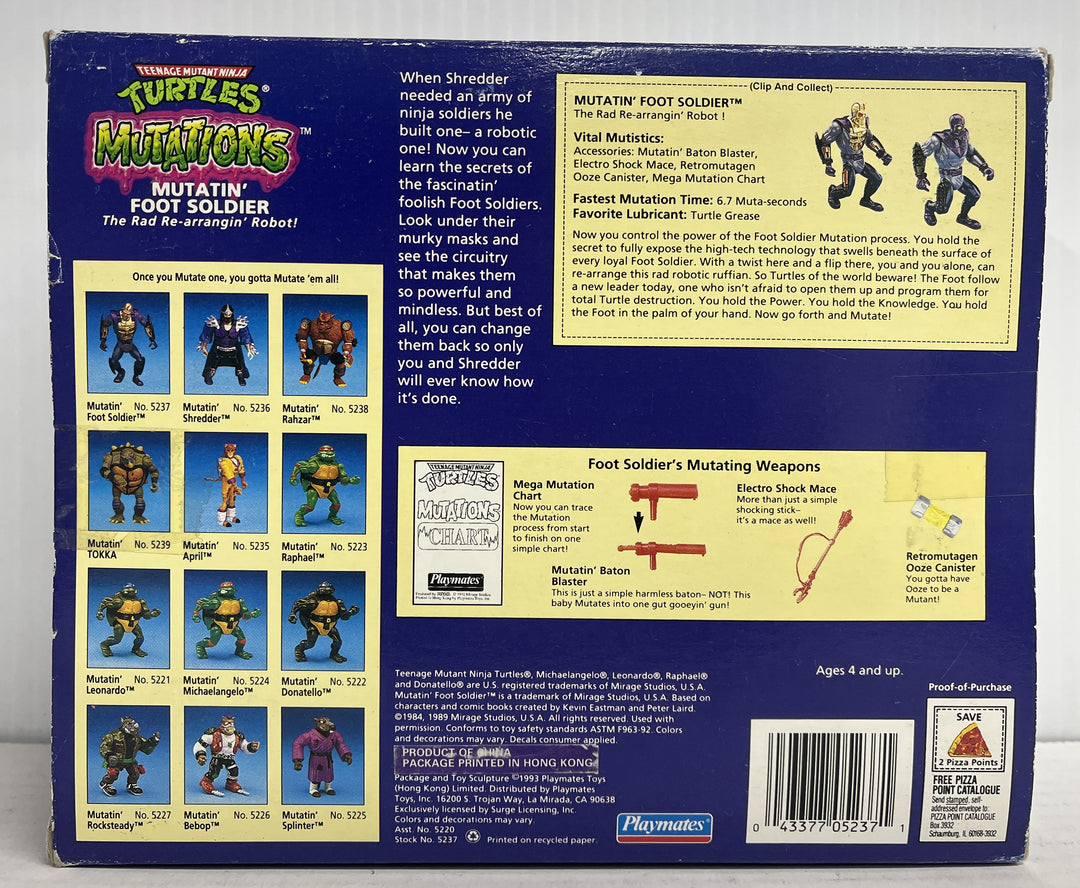 Teenage Mutant Ninja Turtles Mutations Mutatin' Foot Soldier Action Figure - Complete