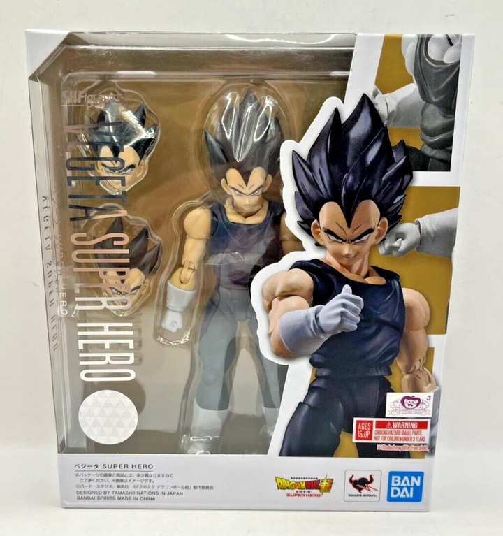 S.H. Figuarts Dragonball Z VEGETA SUPER HERO 6" Action Figure Tamashii Bandai
