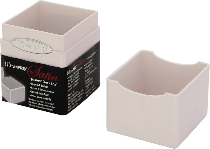 Ultra Pro Deck Box: Satin Tower 100+ - Solid Arctic White