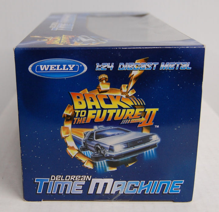 SIGNED by Christopher Lloyd - Back To The Future Part II 1:24 Diecast Delorean Welly
