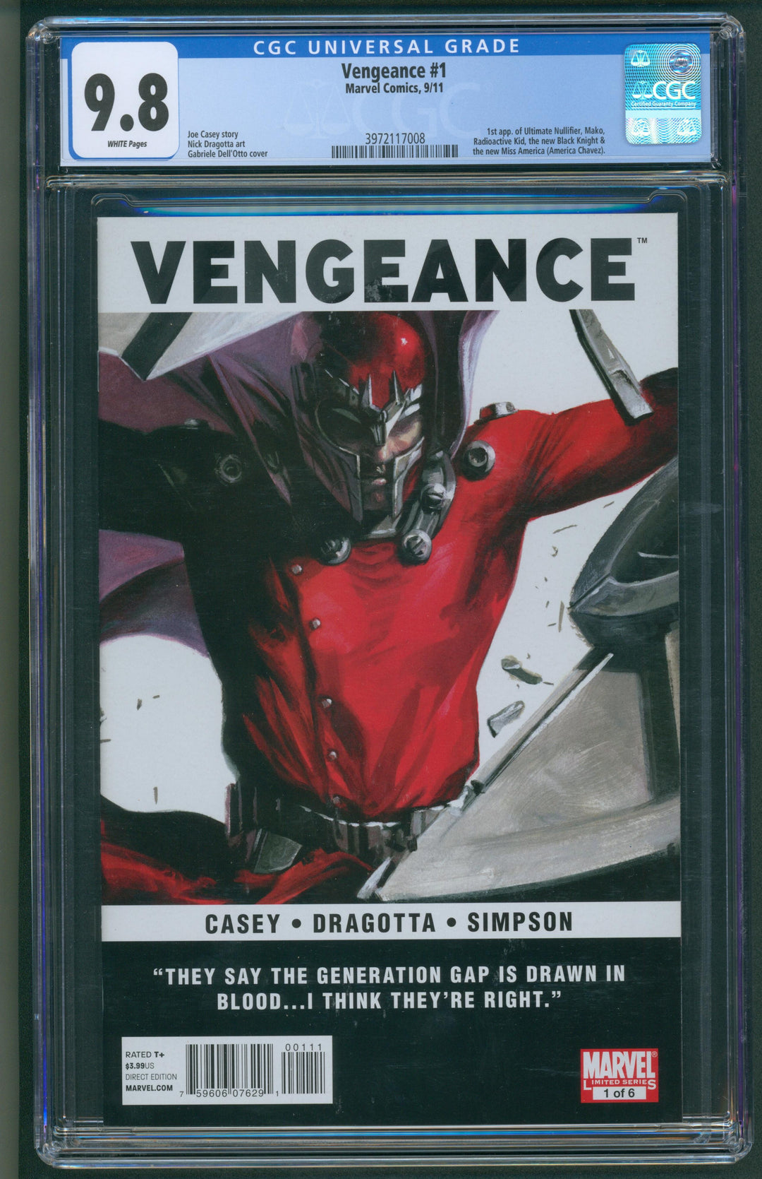 Vengeance #1 CGC 9.8