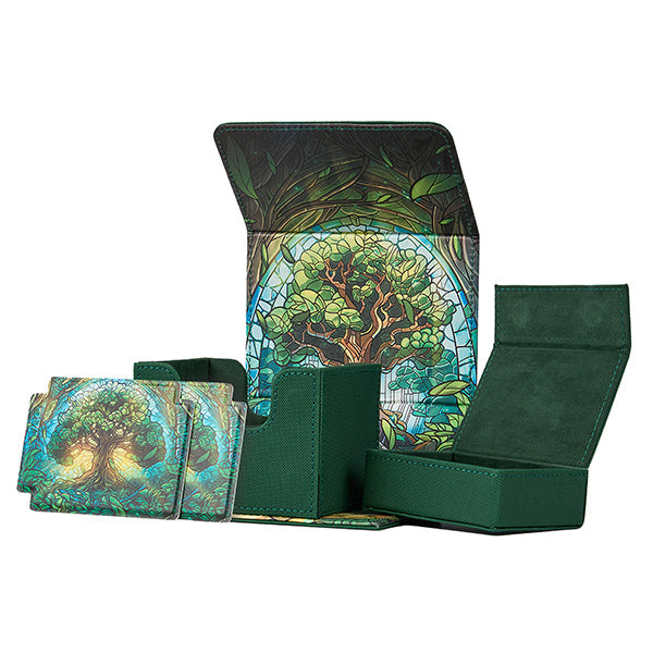 Arcane Fortress: Deck Vault: Radiant 100+ Deluxe - Stained Glass - Mythical Forest