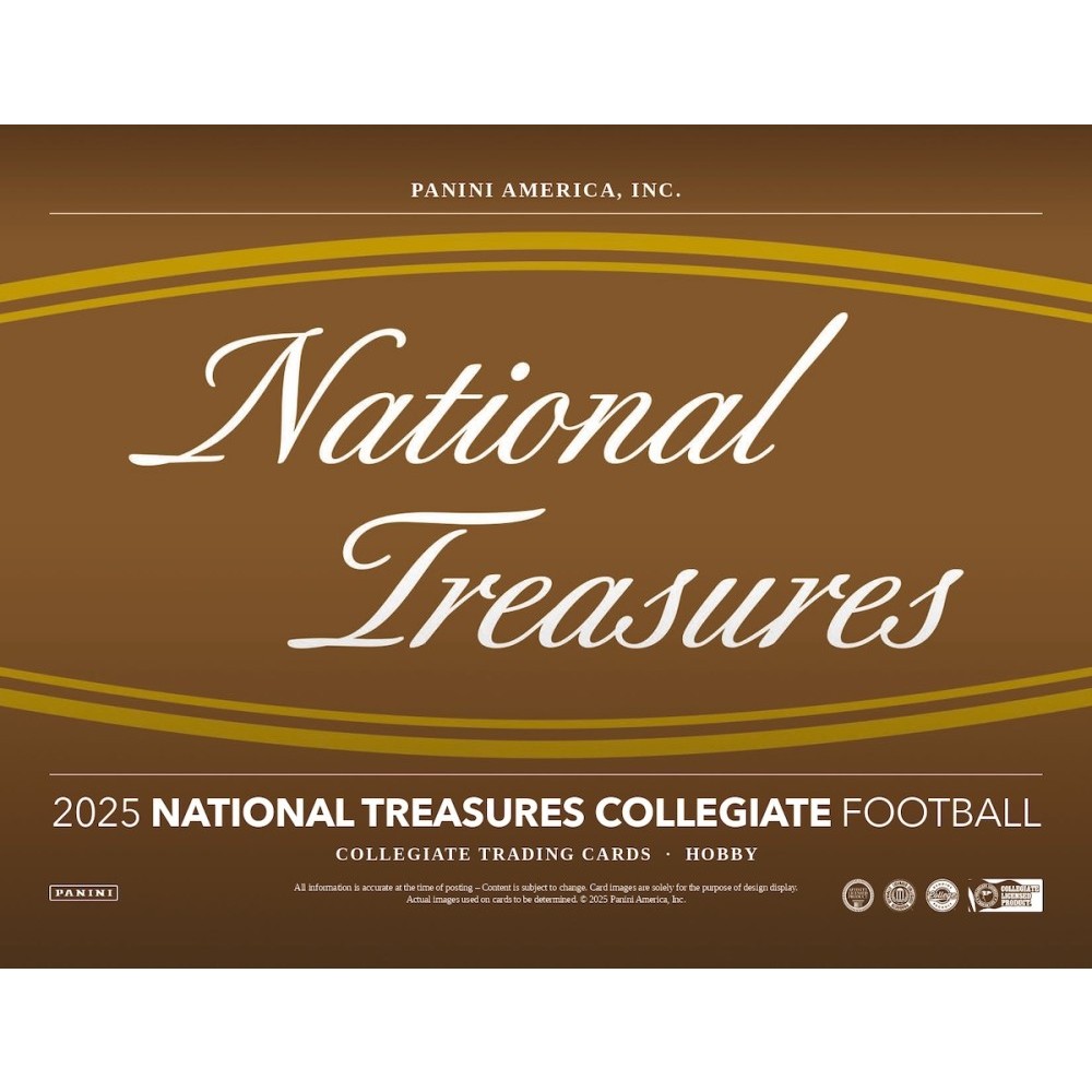 2025 Panini National Treasures Collegiate Football Hobby Box