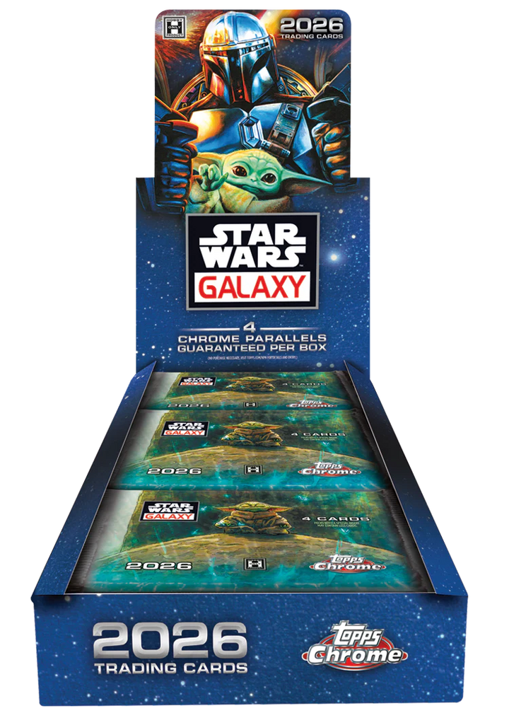 2026 Topps Chrome Star Wars Galaxy Hobby Box (18 Ct)