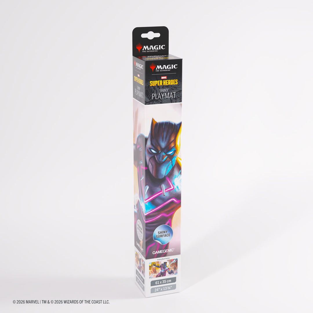 Magic the Gathering: Marvel Super Heroes Shiny Playmat - Striking Black Panther