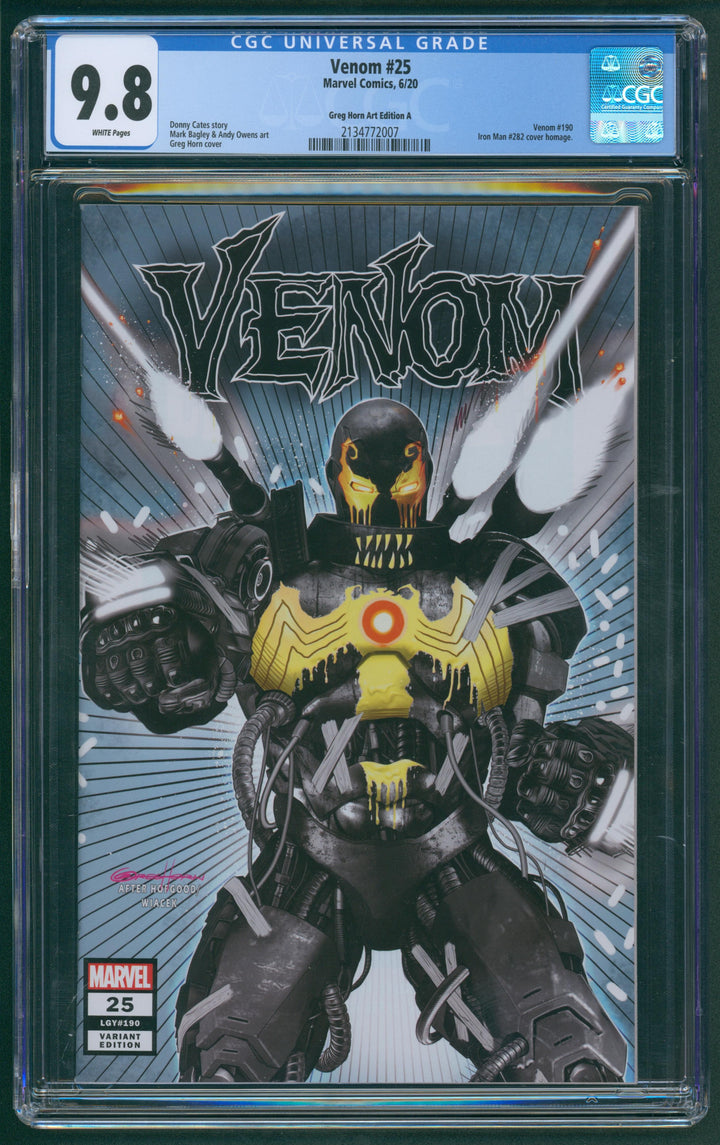 Venom #25 CGC 9.8 - Greg Horn Cover