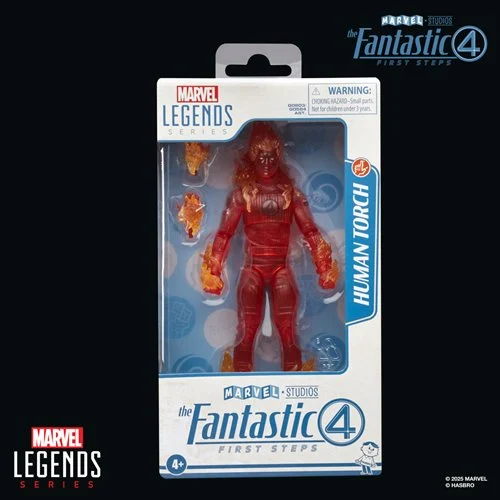 The Fantastic Four: First Steps Marvel Legends Series Human Torch 6-Inch Action Figure