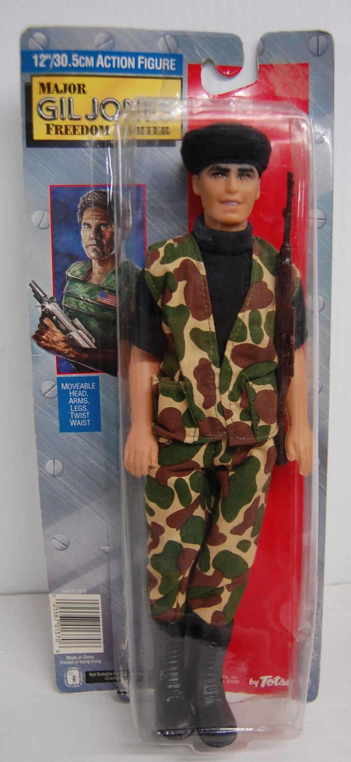 Major Gil Jones Freedom Fighter 12" Figure - Camo Vintage Totsy NRFB