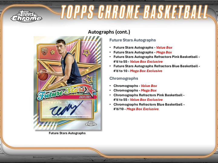 2024-25 Topps Chrome Basketball Hobby Mega Box