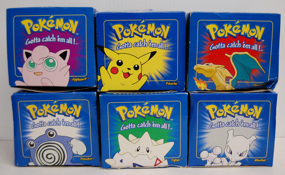 1999 Pokemon Burger King 23K Gold Plated Trading Cards - Set of 6 - New Sealed