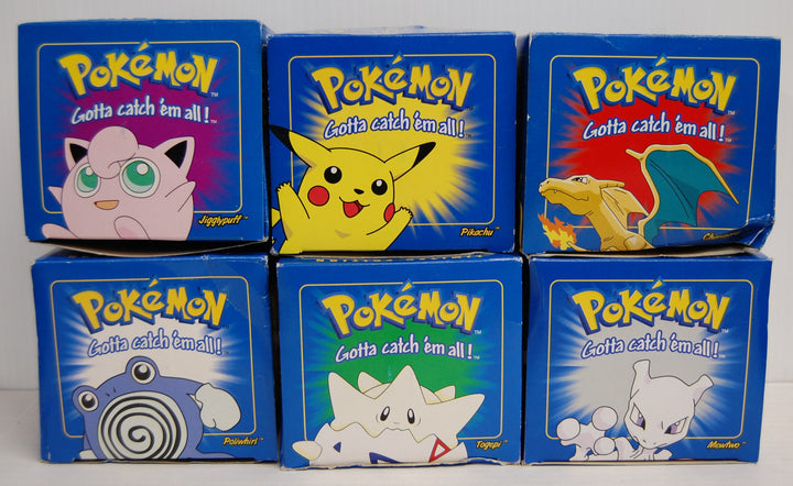 1999 Pokemon Burger King 23K Gold Plated Trading Cards - Set of 6 - New Sealed
