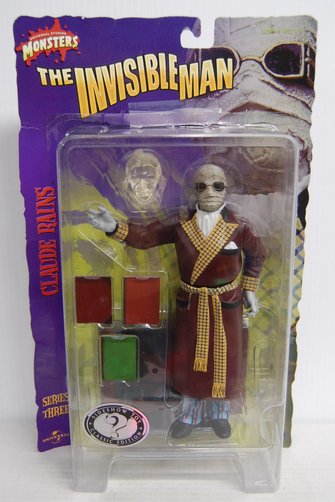 Universal Studios Monsters (Series 3) - Claude Rains Invisible Man *Detached Bubble*