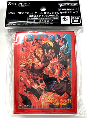 One Piece TCG: Official Card Sleeves Ltd Set 5-  Portgas D. Ace ( 70 ct)