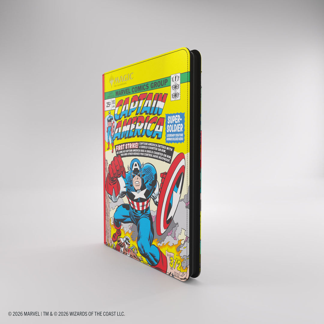 Magic: The Gathering: Marvel Super Heroes: 18-Pocket Zip-Up Binder - Captain America/Black Panther