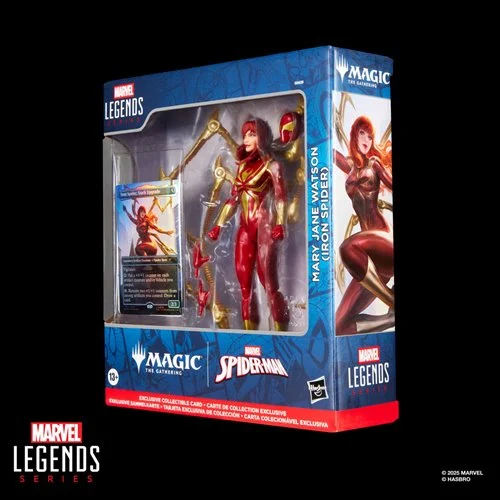 Spider-Man Marvel Legends Magic: The Gathering Mary Jane Watson (Iron Spider) 6in Action Figure and Card