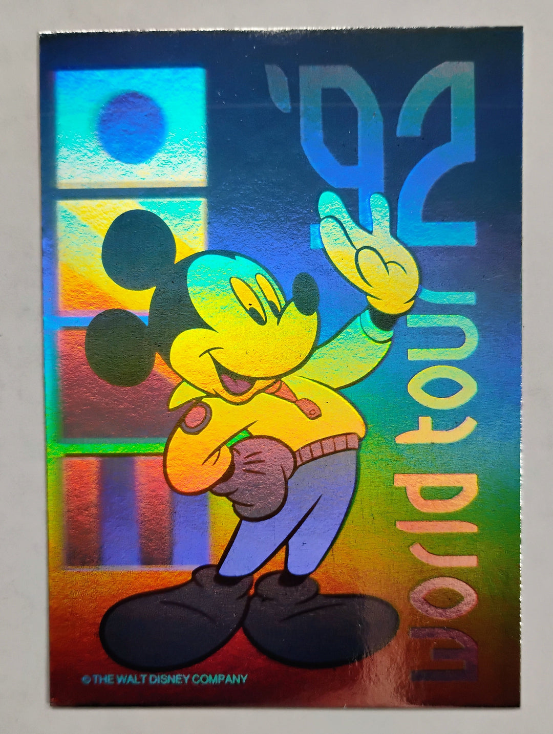 1992 Impel Walt Disney World Tour '92 Mickey Mouse #NNO Hologram