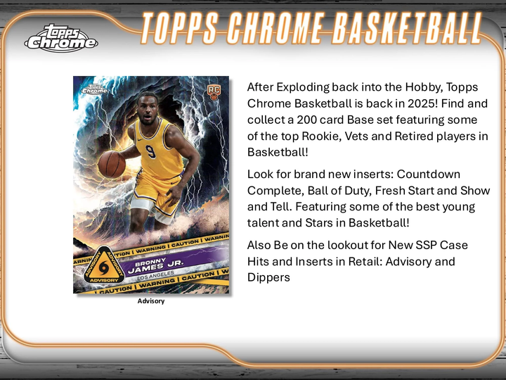 2024-25 Topps Chrome Basketball Hobby Mega Box