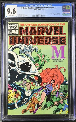 Official Handbook of the Marvel Universe #7 CGC 9.6