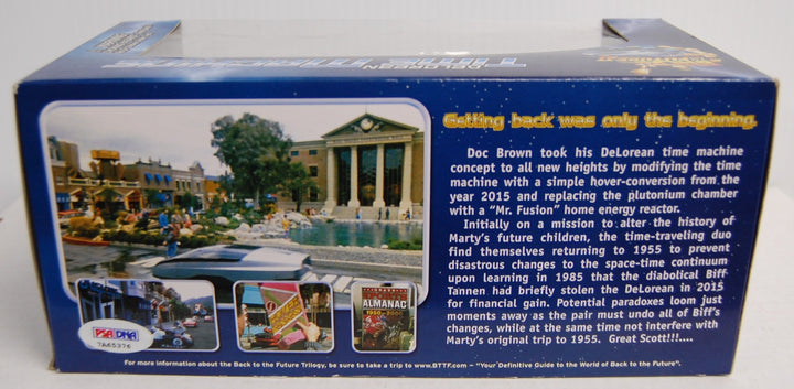 SIGNED by Christopher Lloyd - Back To The Future Part II 1:24 Diecast Delorean Welly