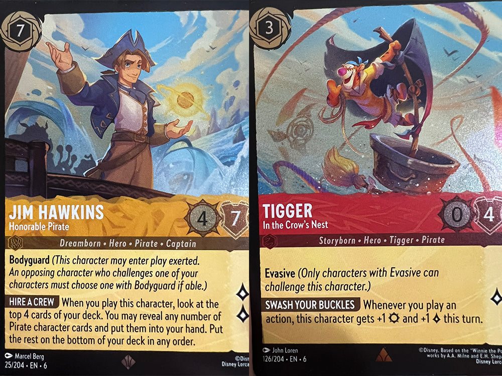 Disney Lorcana TCG: Azurite Sea - Starter Deck: Amber/Ruby (Jim Hawkins & Tigger)
