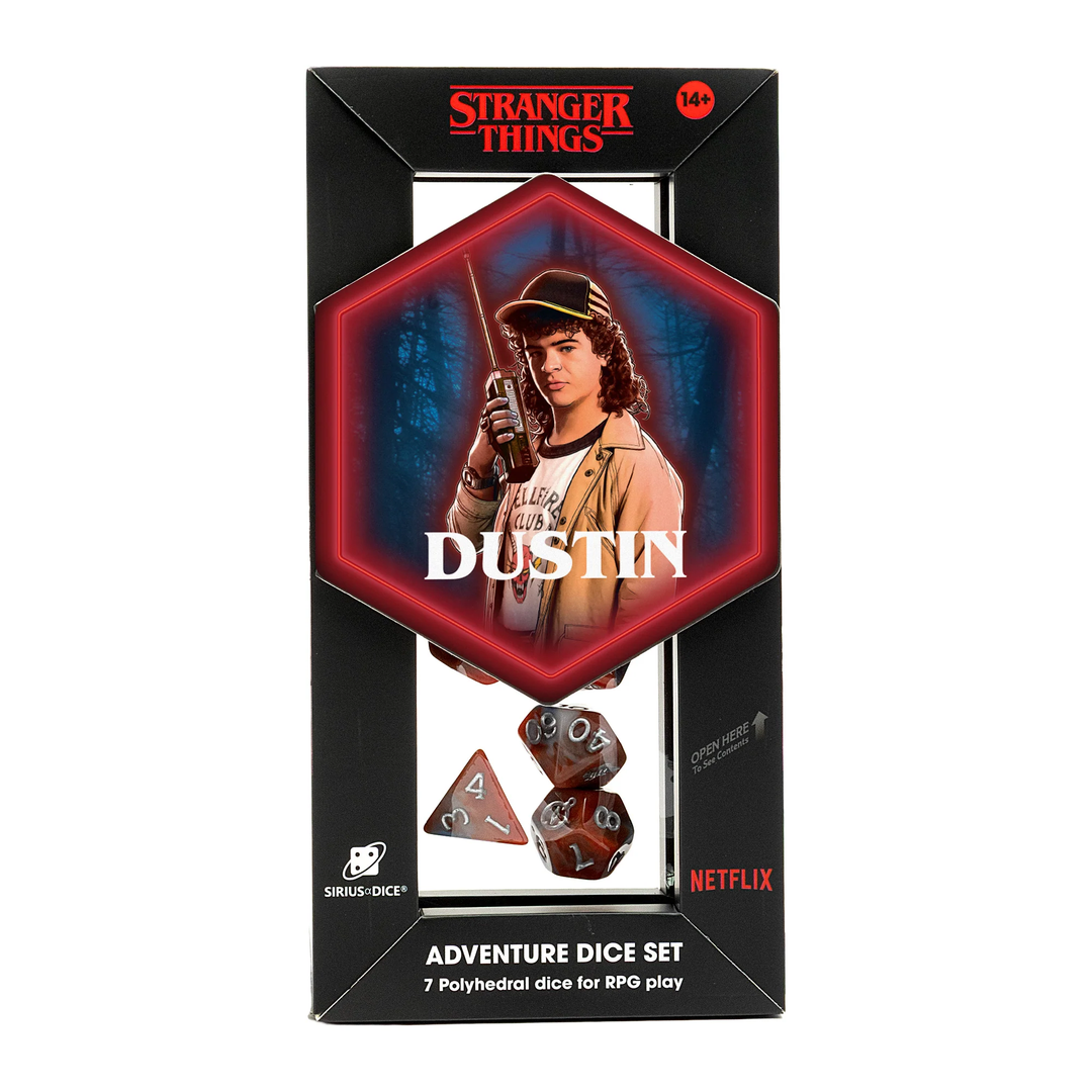 Sirius Dice: 7 Ct Stranger Things Adventure Dice - Dustin