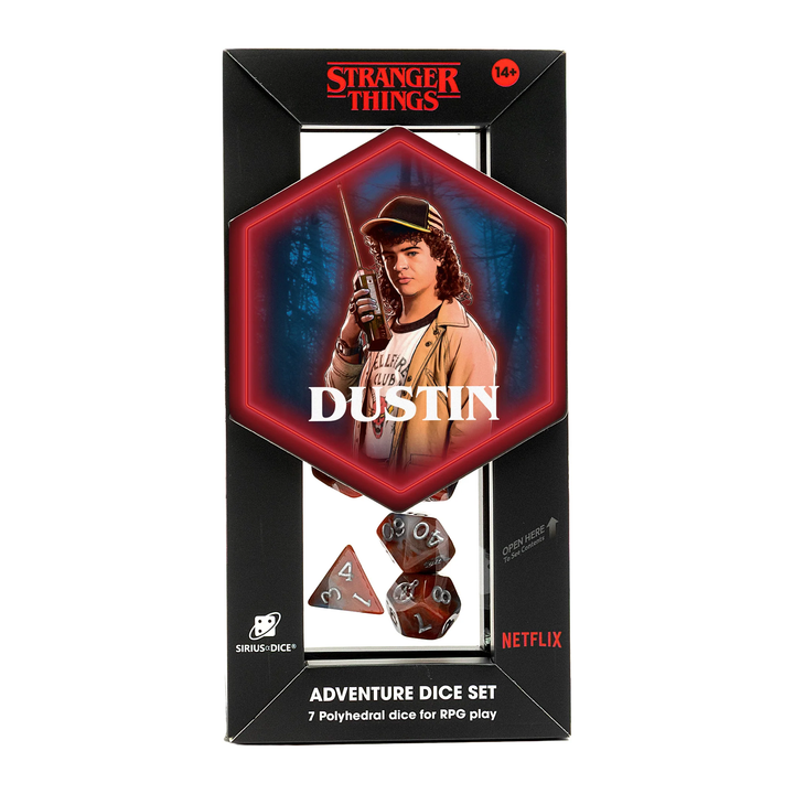 Sirius Dice: 7 Ct Stranger Things Adventure Dice - Dustin