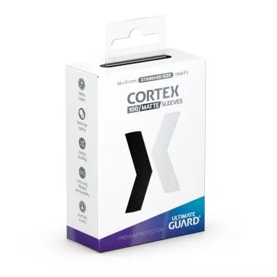 Ultimate Guard Card Sleeves: Cortex - Standard Black Matte (100 Ct)