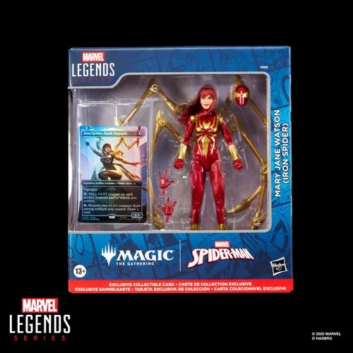 Spider-Man Marvel Legends Magic: The Gathering Mary Jane Watson (Iron Spider) 6in Action Figure and Card