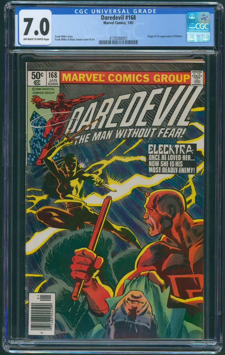 Daredevil #168 CGC 7.0
