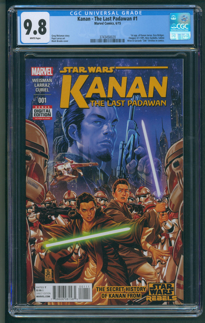 Kanan - The Last Padawan #1 CGC 9.8
