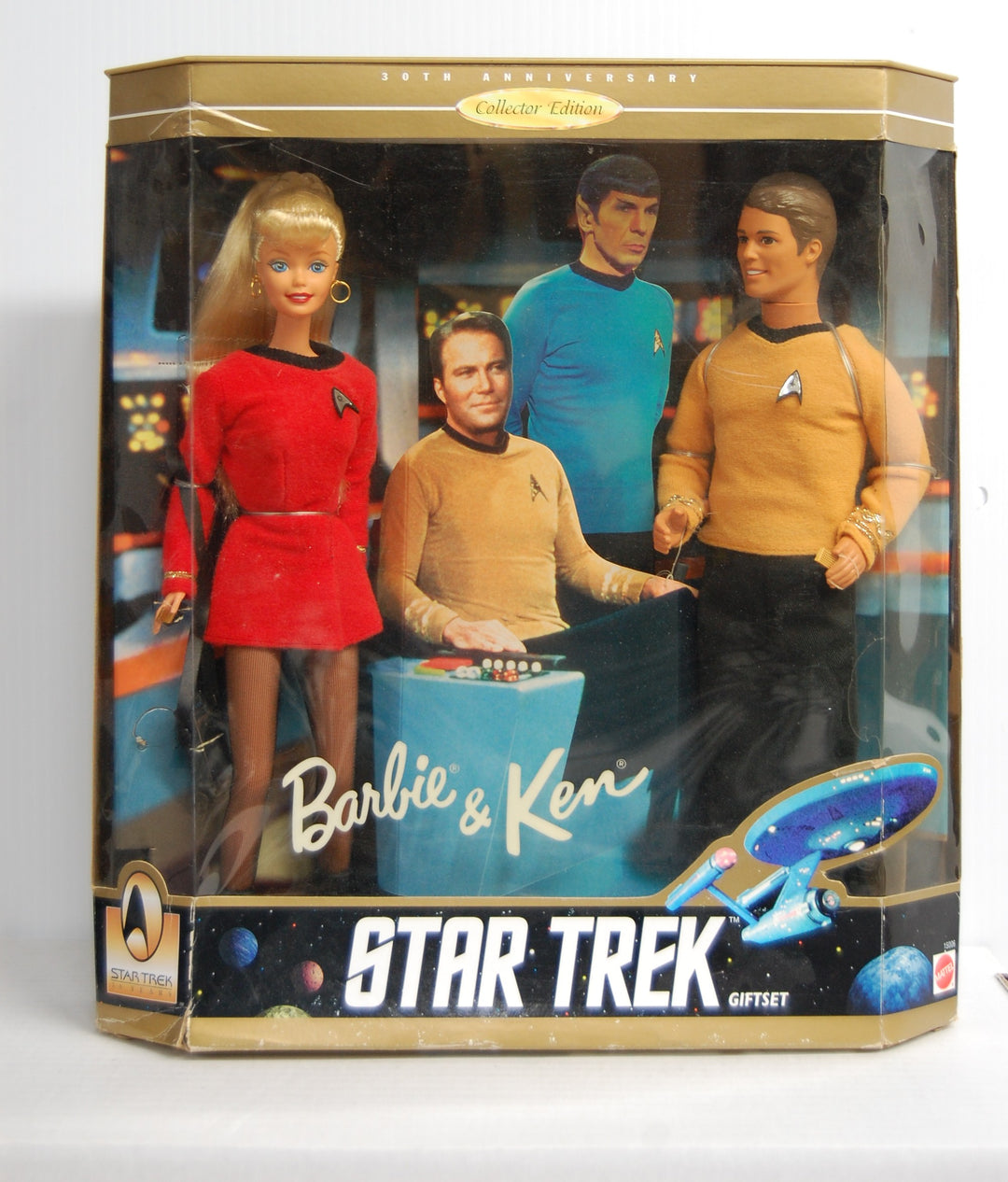 Barbie & Ken Doll 30th Anniversary Star Trek Set New in Box 1996