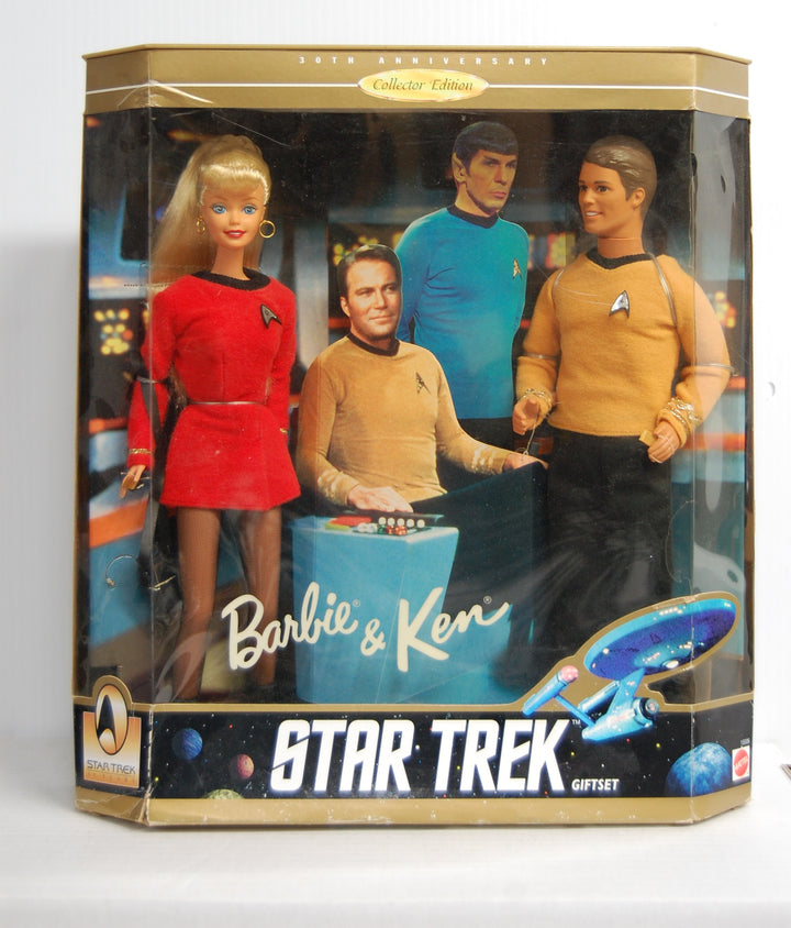 Barbie & Ken Doll 30th Anniversary Star Trek Set New in Box 1996