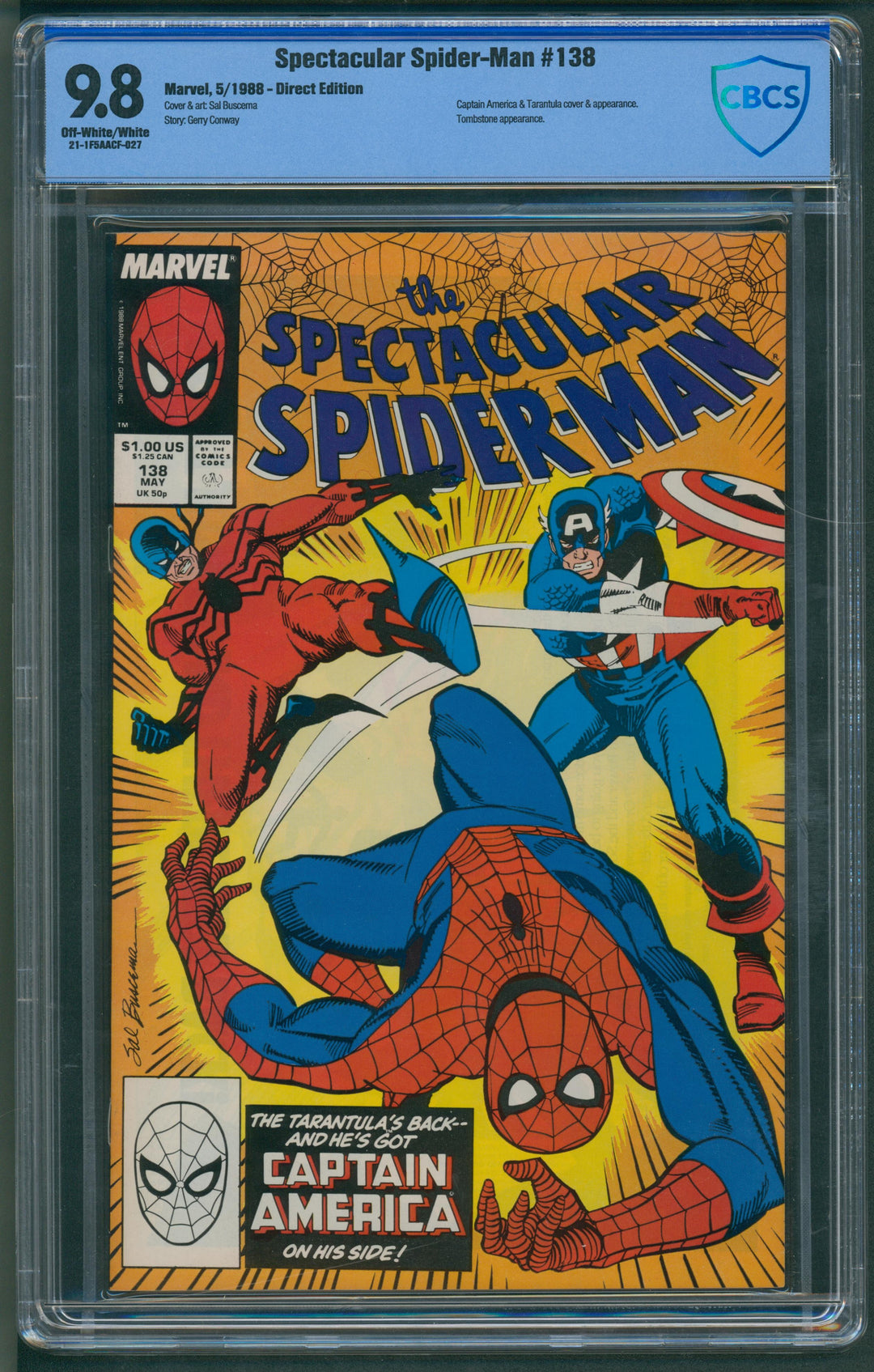 Spectacular Spider-Man #138 CBCS 9.8