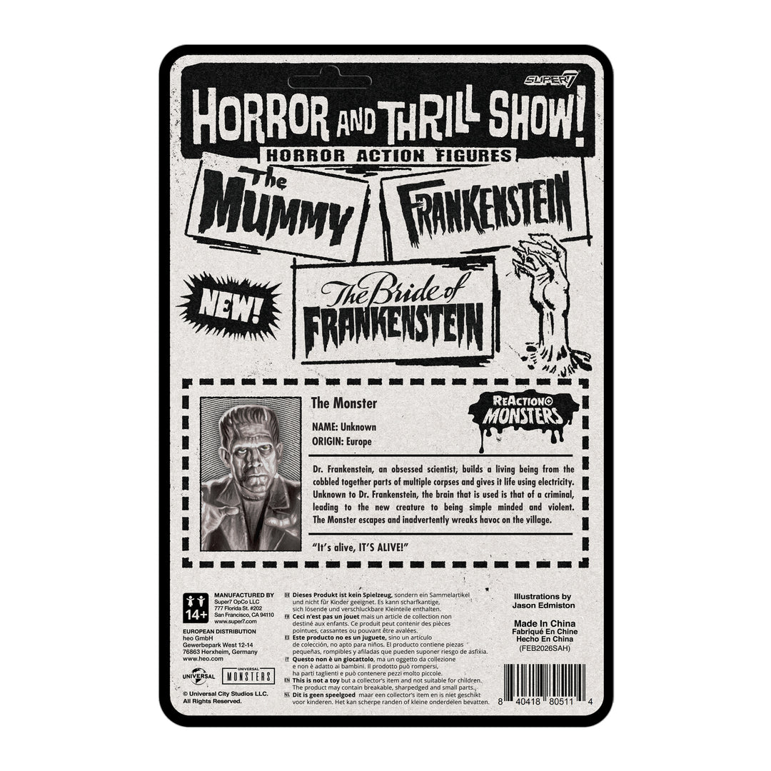 Universal Monsters Frankenstein 3 3/4-inch ReAction+ Figure